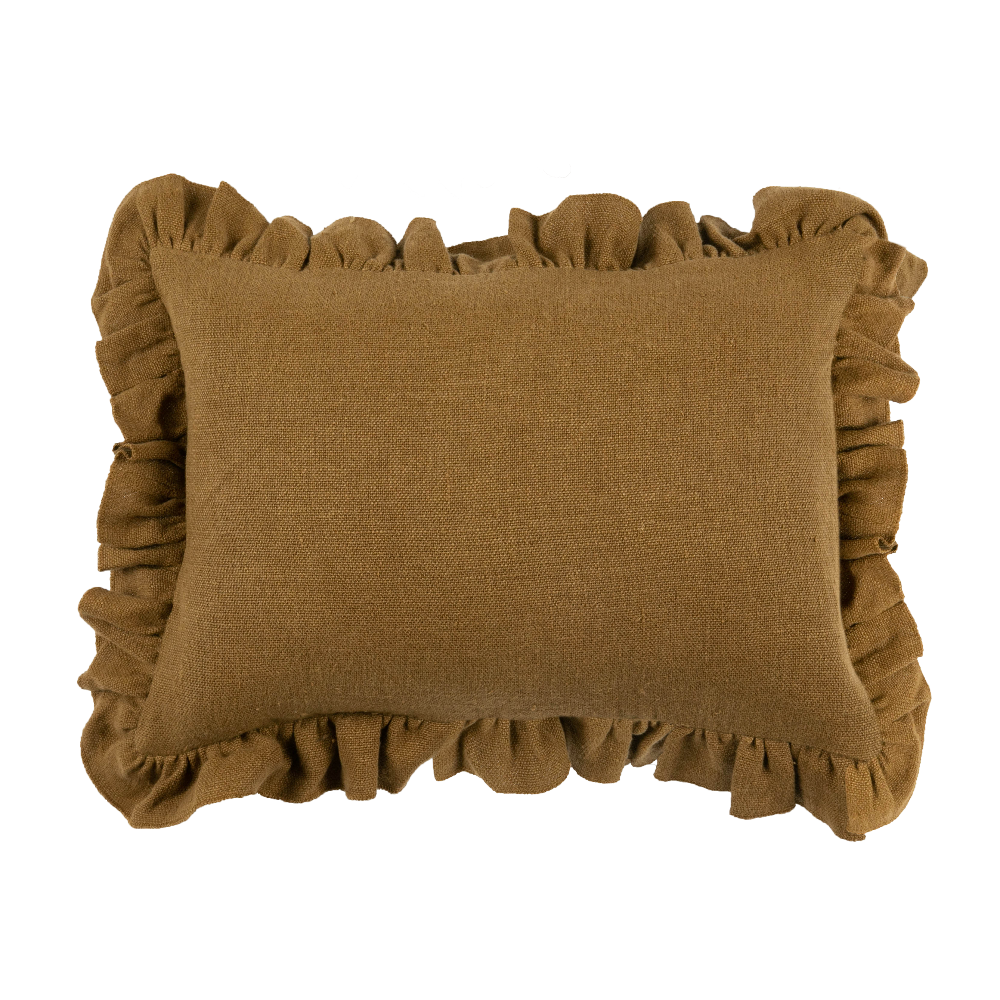 Anika Solid Mustard Pillow