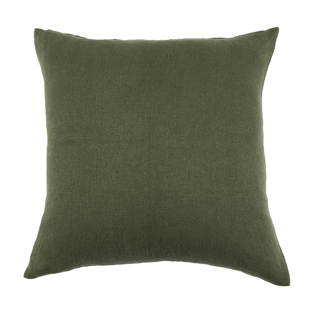 Anika Solid Olive Pillow