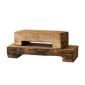 Vintage Rectangular Indian Risers | Large | Brown