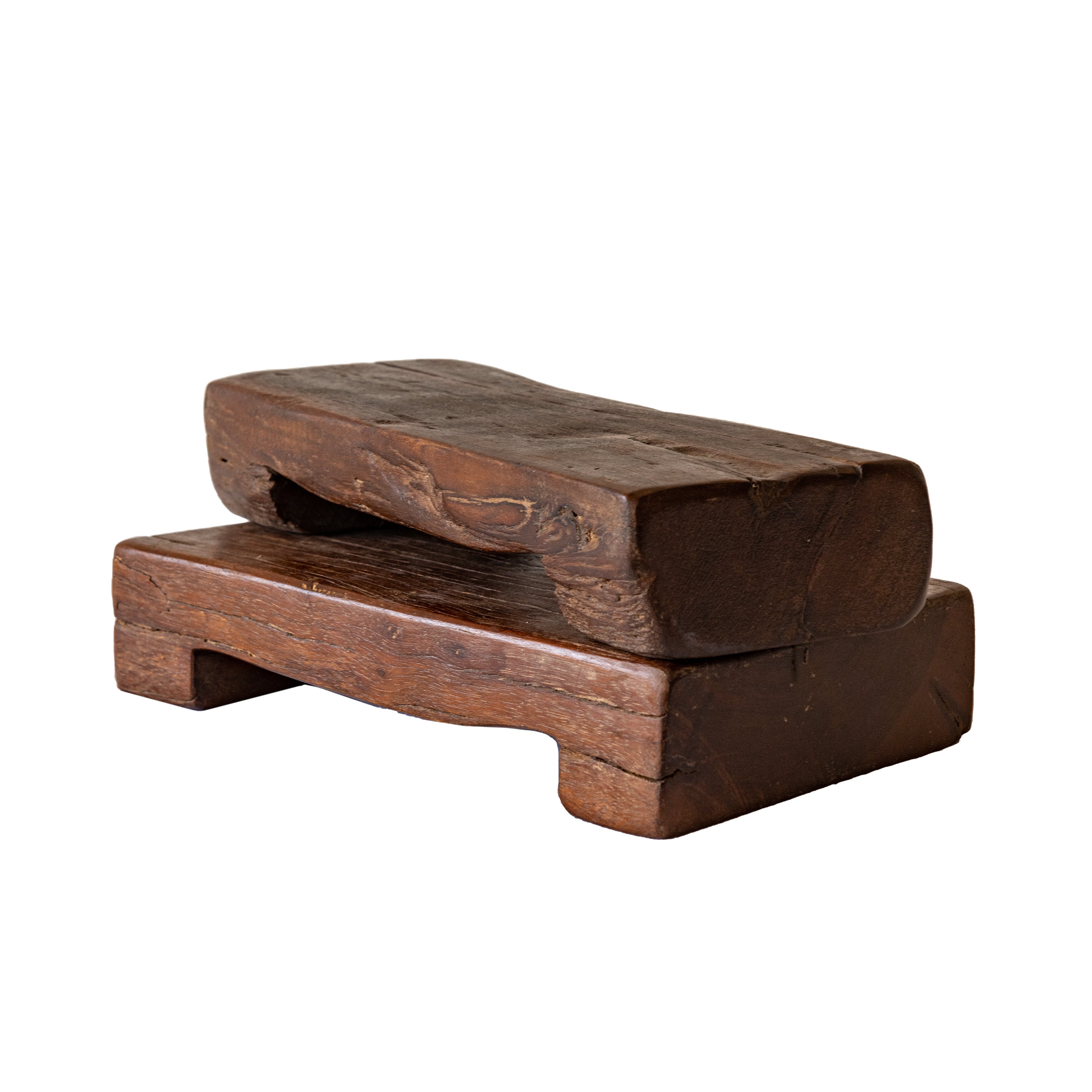 Vintage Rectangular Indian Risers | Medium | Natural