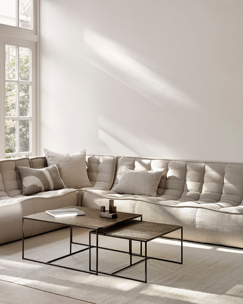 N701 Modular Sofa | Beige Fabric | 3 Seater