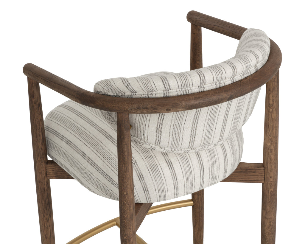 Sigrid Counter Stool - Antique Brown - Gifford Script
