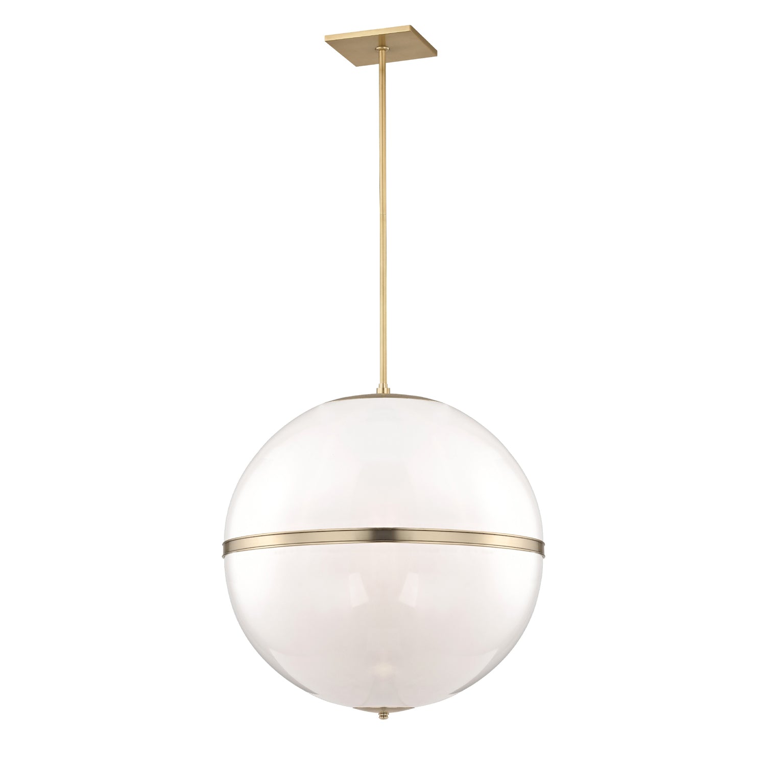 Brian Patrick Flynn Truax 30'' Aged Brass Pendant