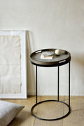 Slice Tray | Varnished Wood | White | Round | S