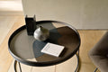 Combined Dots Tray | Glass | Graphite | Round | Xl