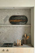 Organic Valet Tray | Glass | Bronze | Round | L