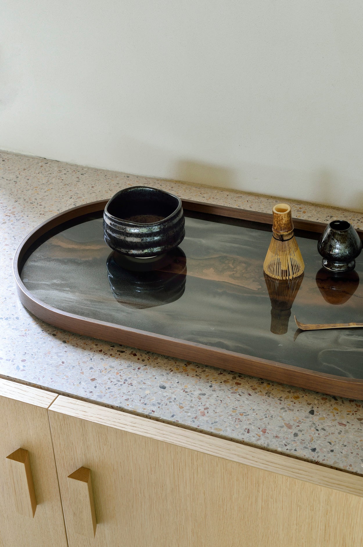Organic Tray | Glass | Bronze | Oblong | M