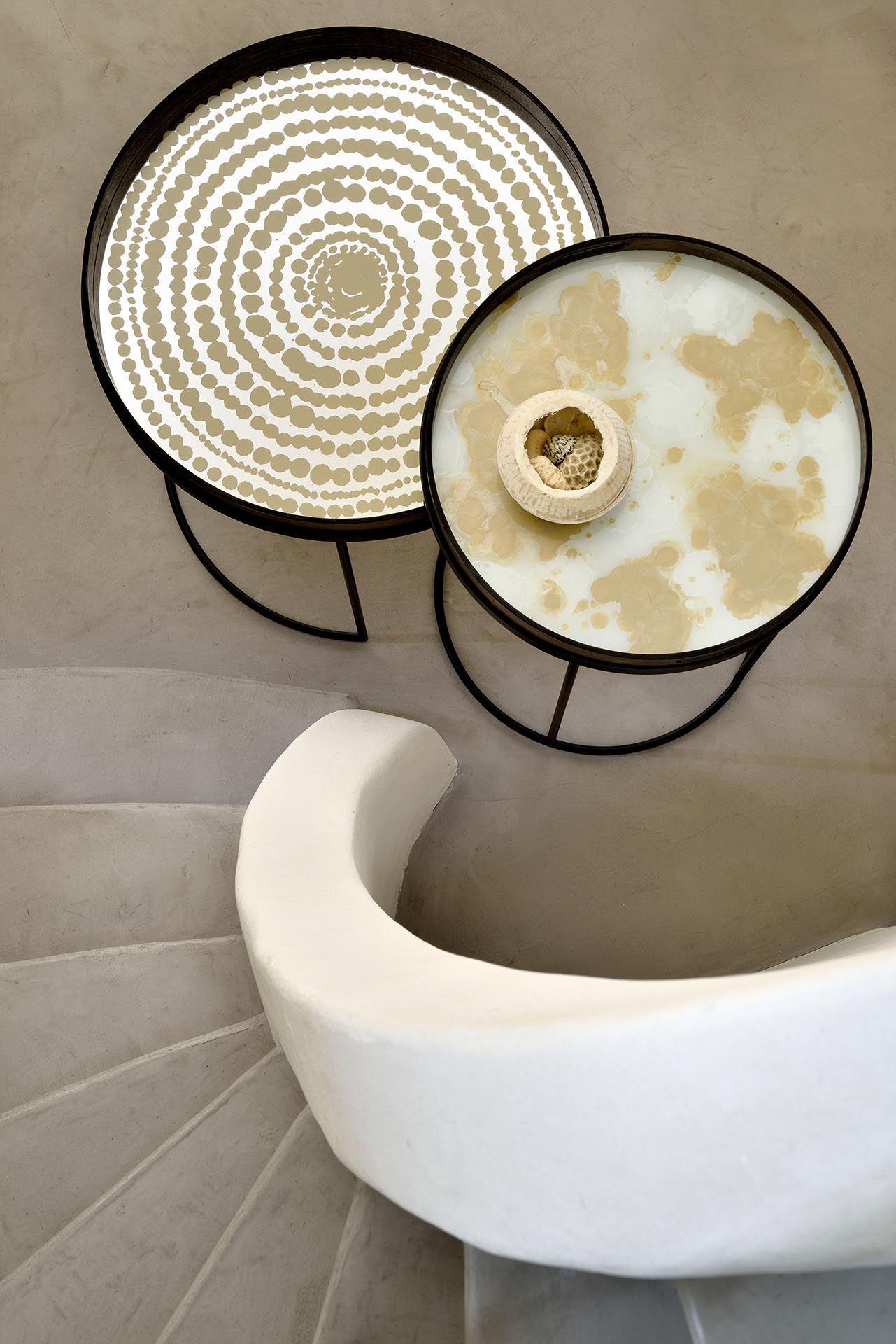 Beads Tray | Mirror | Gold | Round | L