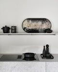 Organic Tray | Glass | Black | Oblong | M