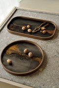 Organic Valet Tray | Glass | Bronze | Rectangular | L
