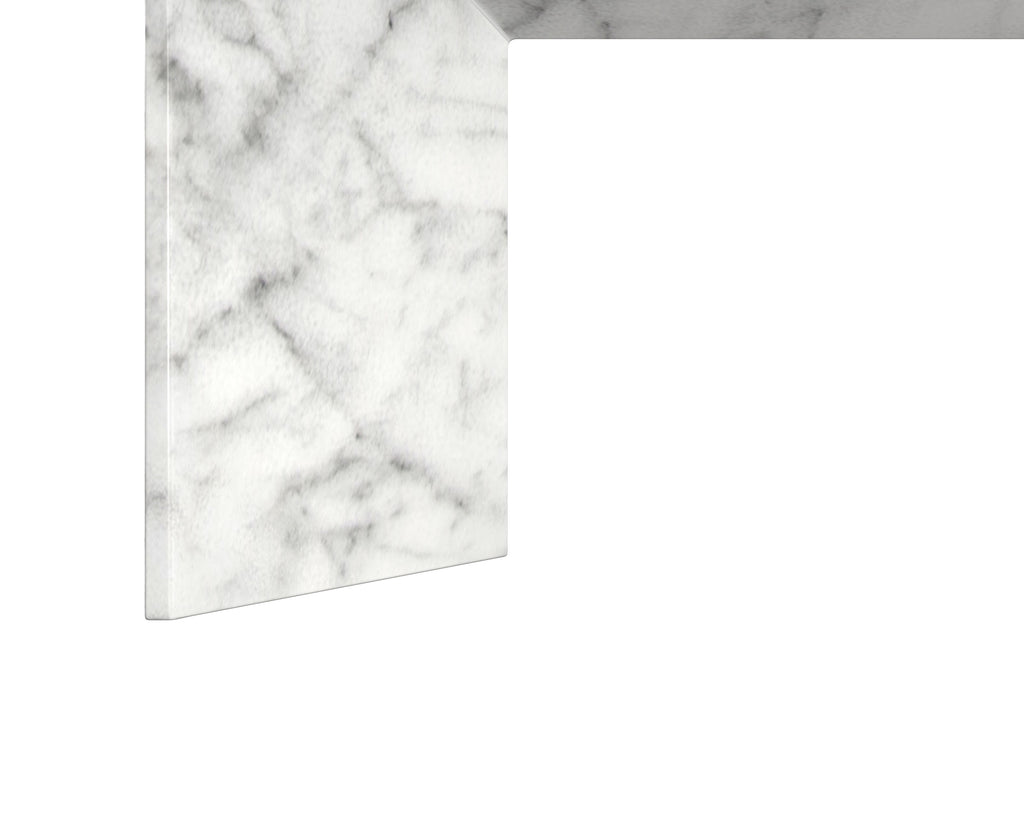 Nomad Bench - Marble Look - White