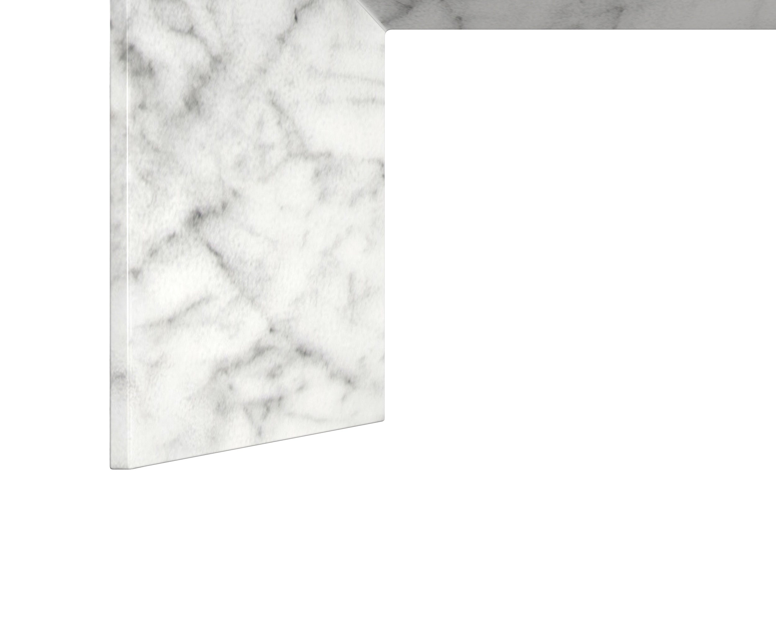 Nomad Bench - Marble Look - White