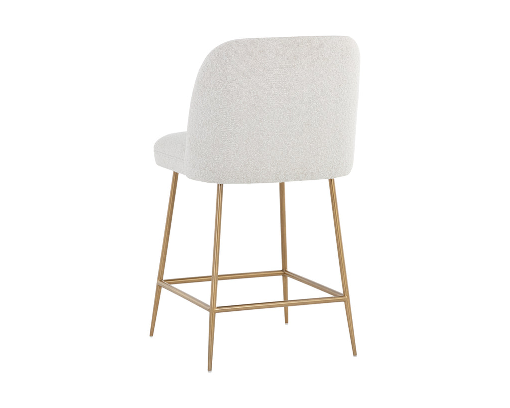 Kelty Counter Stool - Gold - Copenhagen White