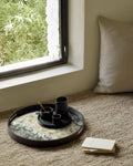 Organic Tray | Glass | Black | Round | S