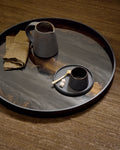 Organic Tray | Glass | Bronze | Round | L