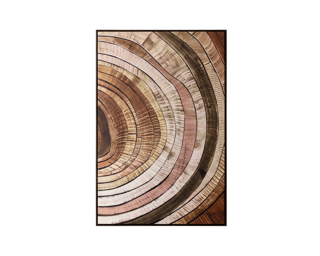 Turning Point Iii - 40" X 60" - Bronze Floater Frame