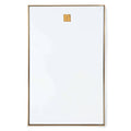 Hanging Rectangle Mirror | Natural Brass