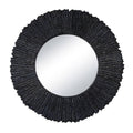 Slate Mirror Round | Black