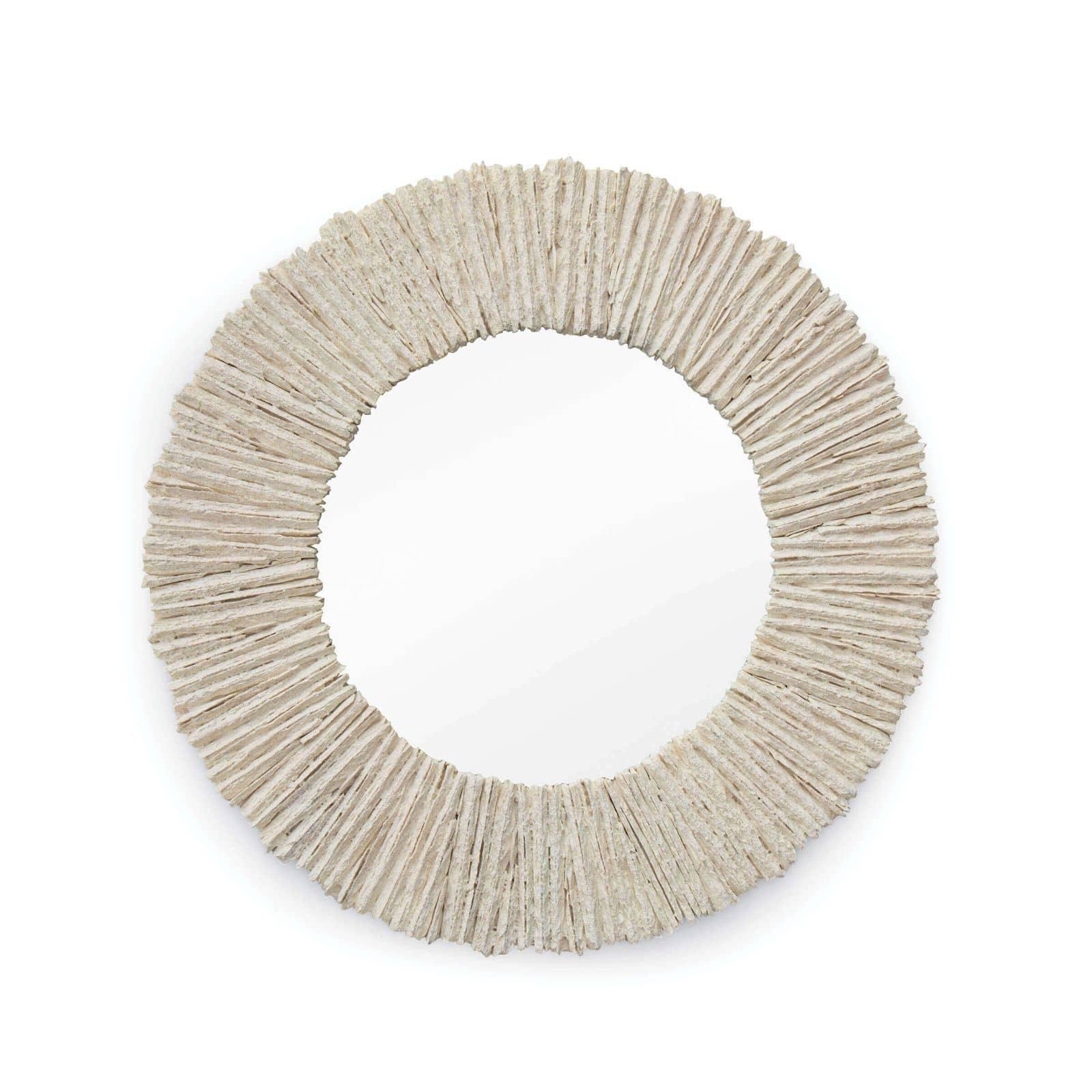Slate Mirror Round | Natural