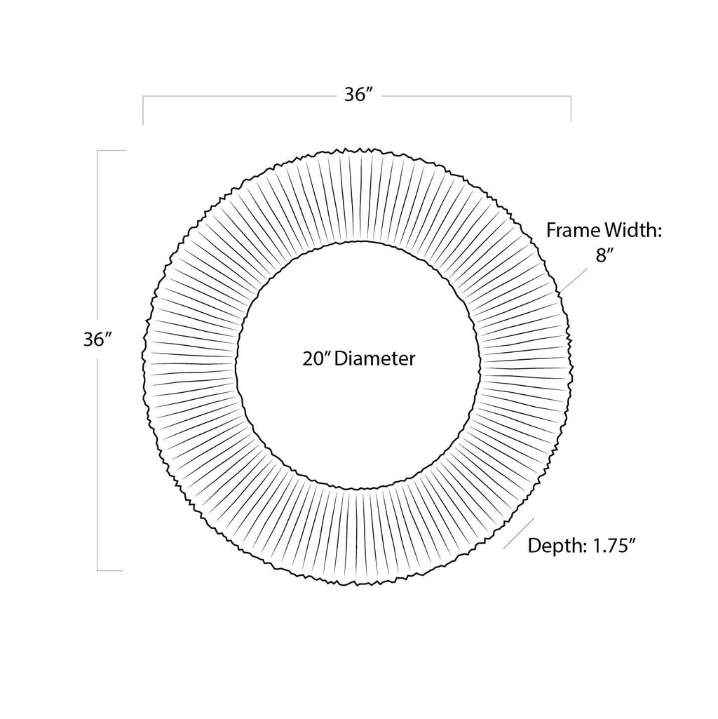 Slate Mirror Round | Black