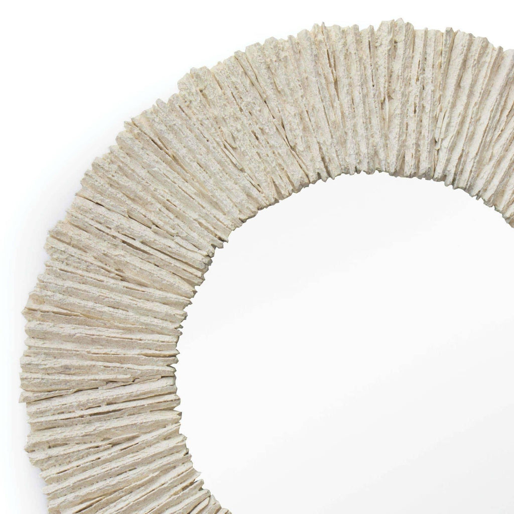 Slate Mirror Round | Natural