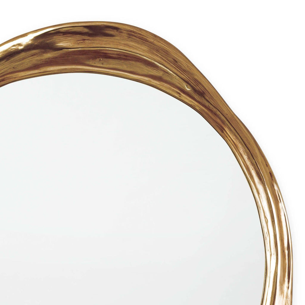 Ibiza Mirror | Antique Gold