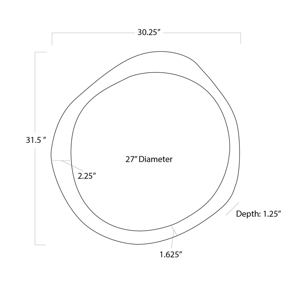 Ibiza Mirror | Antique Gold