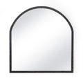 Knox Leather Mantle Mirror | Black