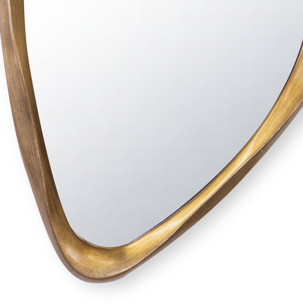 Galet Mirror | Antique Gold Leaf