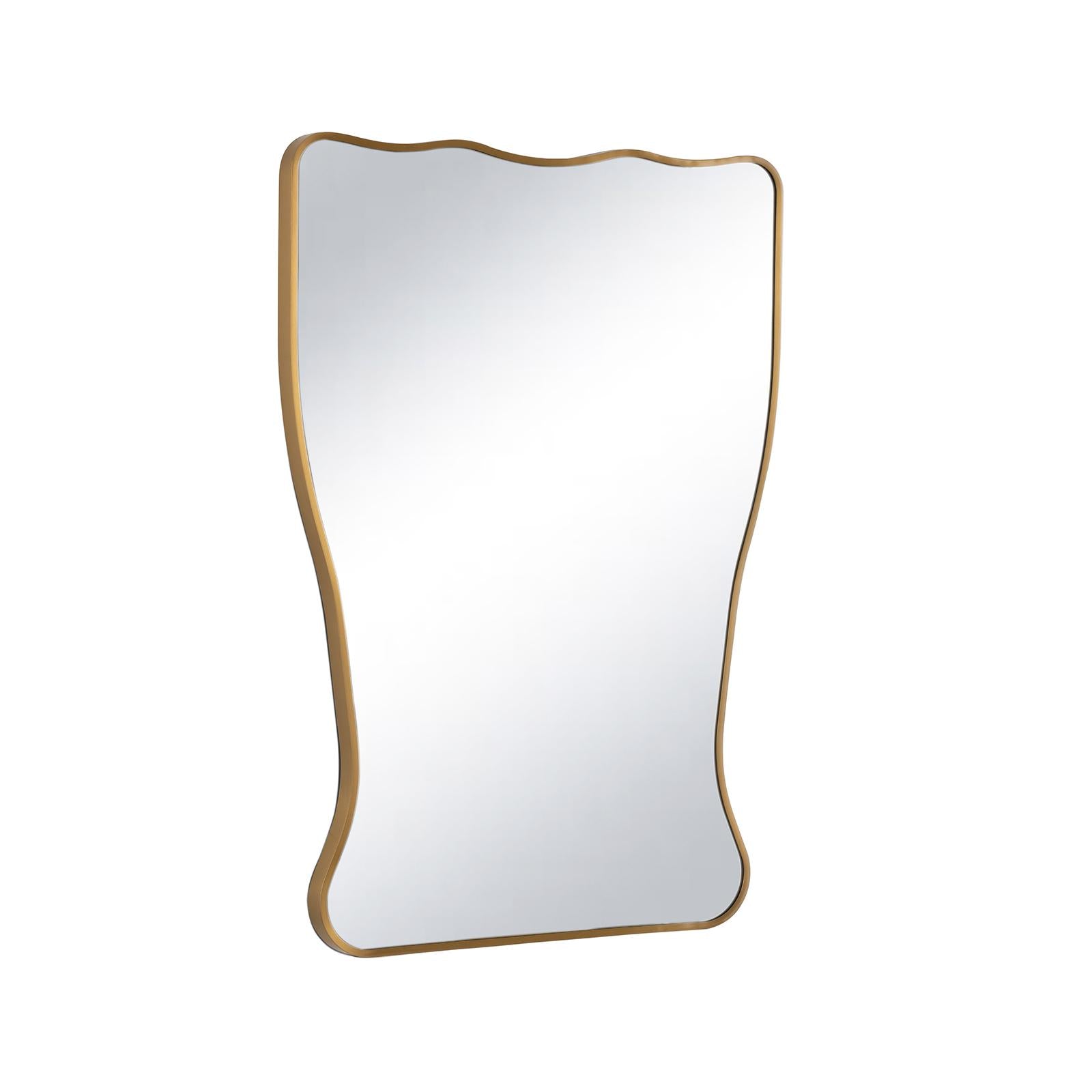 Piero Metal Mirror | Natural Brass
