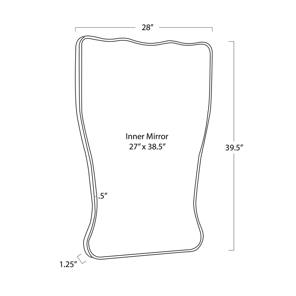 Piero Metal Mirror | Steel
