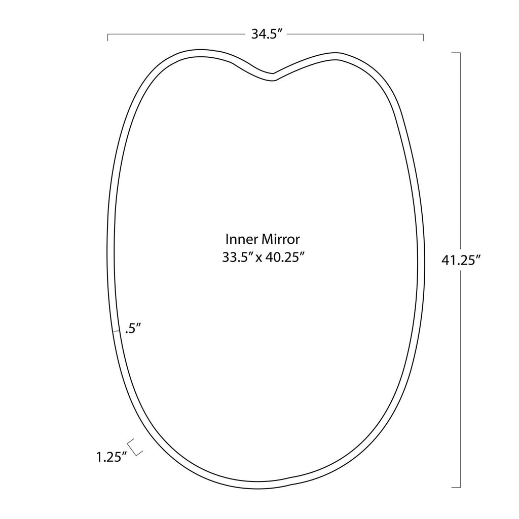 Mela Metal Mirror | Steel
