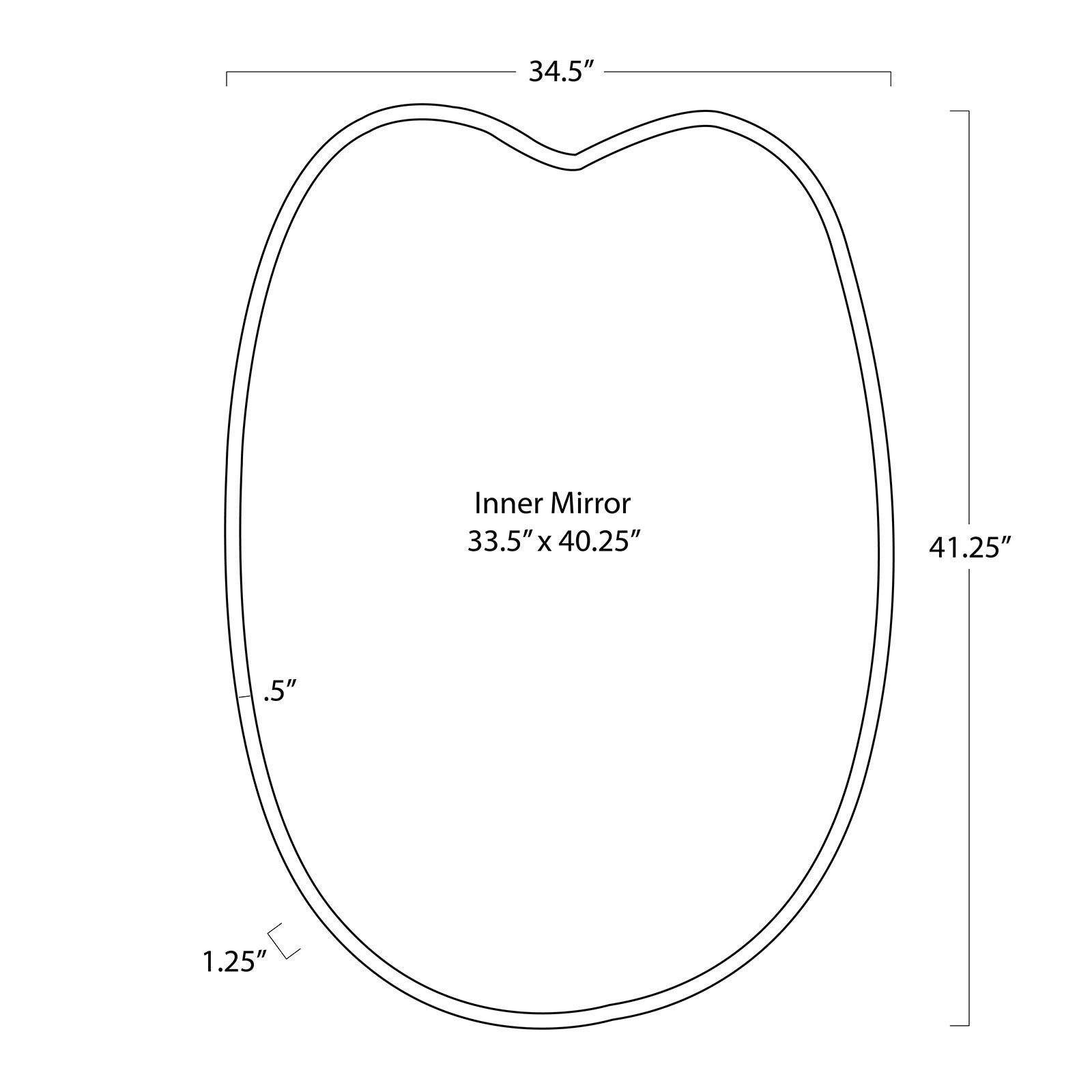 Mela Metal Mirror | Steel
