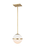 Brian Patrick Flynn Truax 8'' Aged Brass Pendant