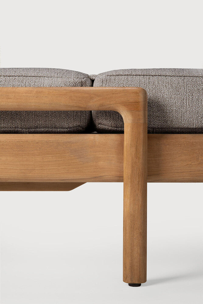 Jack Outdoor Adjustable Lounger | Teak | Mocha Fabric