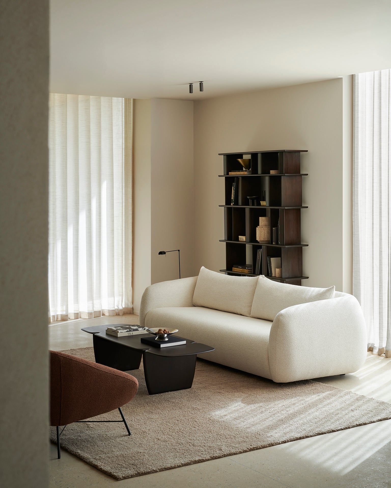 Contour Sofa | Chalk Fabric | 3 Seater