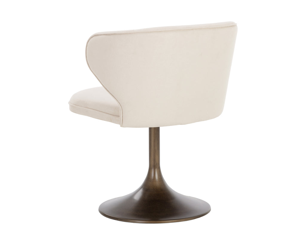 Simone Swivel Dining Chair - Casablanca Cloud