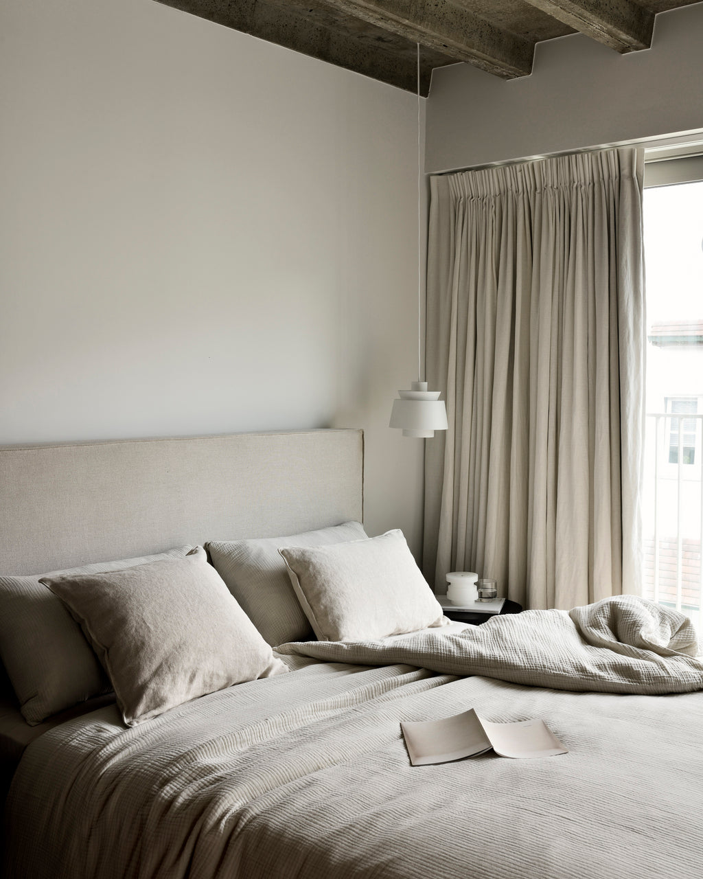 Revive Bed Removable Cover | Sand Linen | Us King