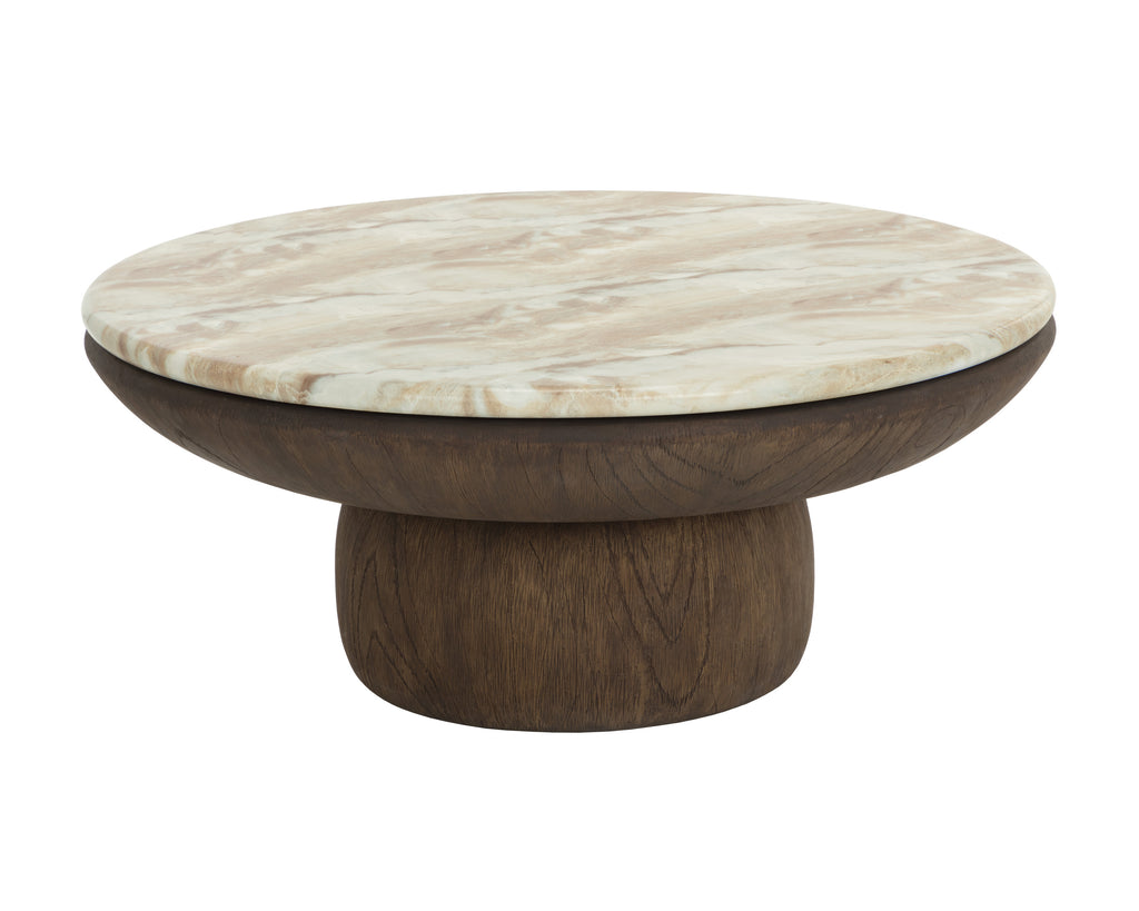 Orula Coffee Table - Marble Look - Macchiato