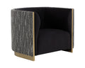 Larron Armchair - Abbington Black / Hobbes Night