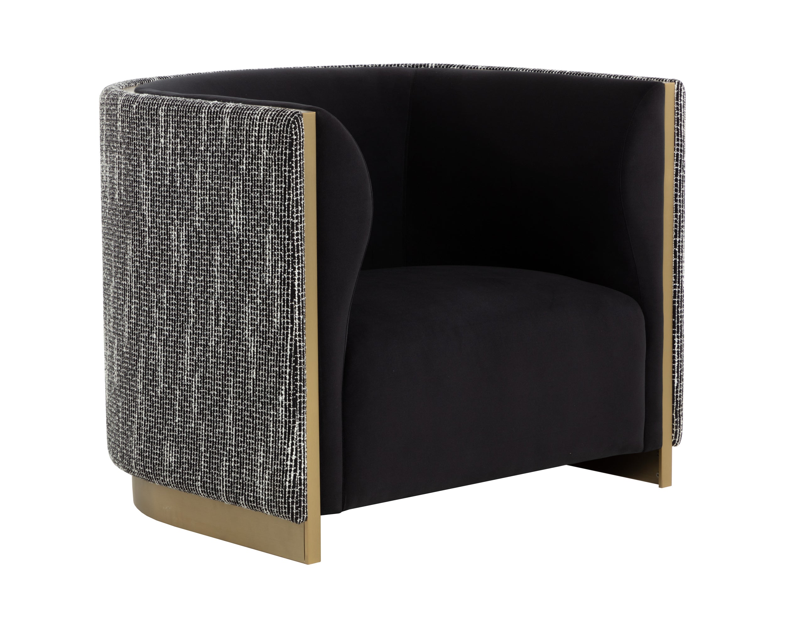 Larron Armchair - Abbington Black / Hobbes Night
