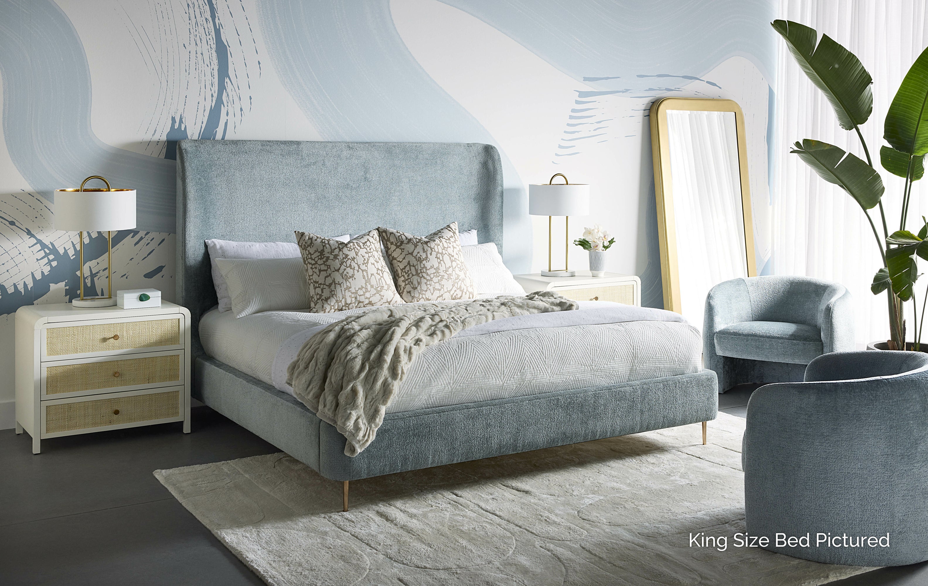 Tierra Bed - Queen - Bergen French Blue