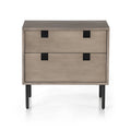 Carly 2 Drawer Nightstand - Grey Wash Veneer
