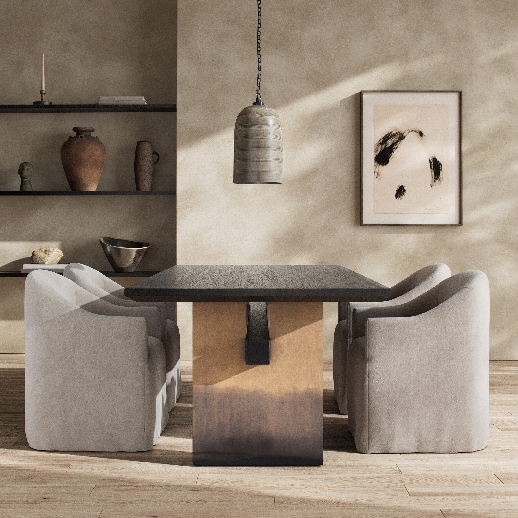 Brennan Dining Table - Worn Black