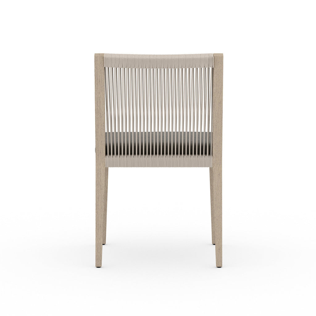 Sherwood Outdoor Dining Chair, Washed Brown - Venao Charcoal