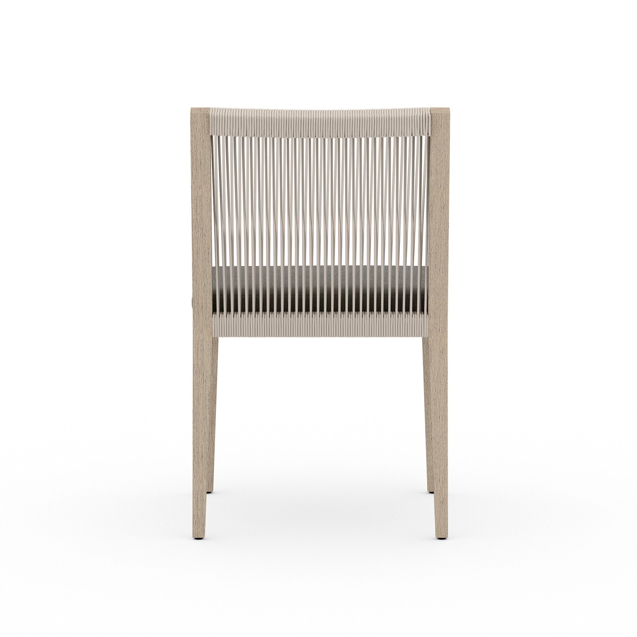 Sherwood Outdoor Dining Chair, Washed Brown - Venao Charcoal