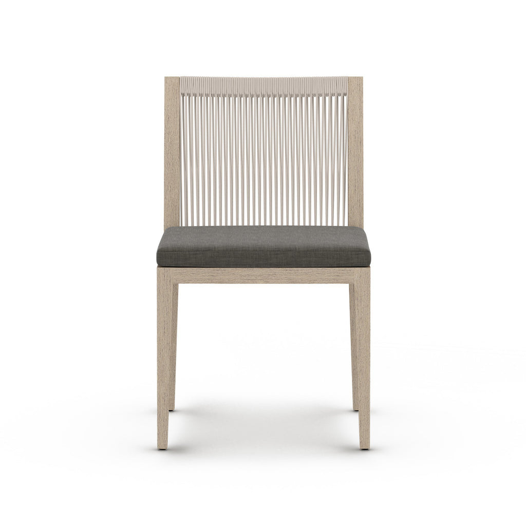 Sherwood Outdoor Dining Chair, Washed Brown - Venao Charcoal