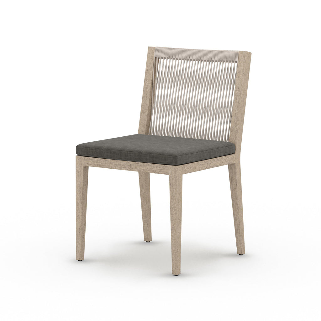 Sherwood Outdoor Dining Chair, Washed Brown - Venao Charcoal