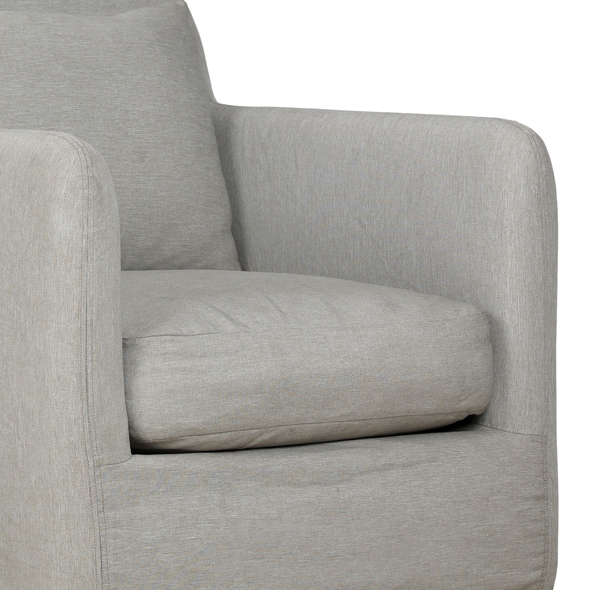 Dade Outdoor Slipcover Swivel Chair - Venao Grey