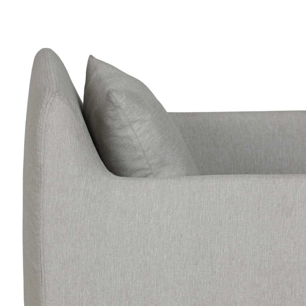 Dade Outdoor Slipcover Swivel Chair - Venao Grey